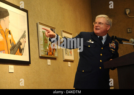 Coast Guard Art Program show Stock Photo