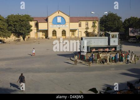 (dpa file)- The picture shows the train station of Dire Dawa, Ethiopia, January 2007. The city is situated at the economically important railroad line from Djibouti (city) to Addis Abeba. Photo: Peter Smolka Stock Photo