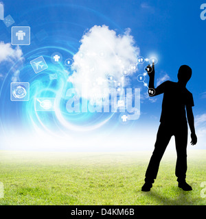 Cloud Computing Concept Stock Photo