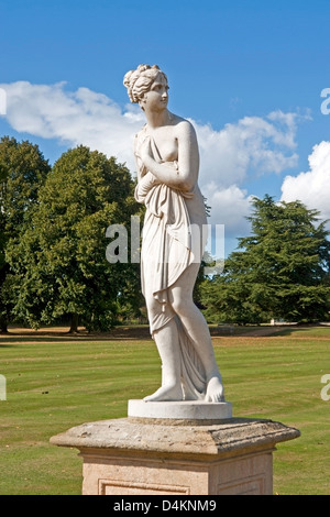 Statue at Wrest Park, Silsoe, Bedfordshire. A 90 acre park and gardens with a French-style mansion. Stock Photo