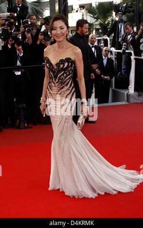 Malaysian actress Michelle Yeoh arrives for the premiere of the film ?Vengeance? during the 62nd Cannes Film Festival in Cannes, France, 17 May 2009. Photo: Hubert Boesl Stock Photo