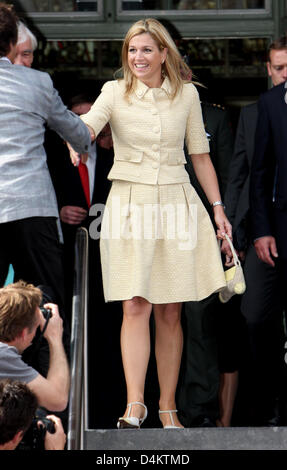 Dutch Princess Maxima attends the installion of the nineteen female top scientists, called Rosalind Franklin Fellow, at the Rijksuniversiteit in Groningen, the Netherlands, 20 May 2009. After five years a fellow can obtain the function of professor. Photo: Patrick van Katwijk Stock Photo