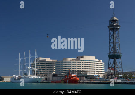 Top view of Port Vell in sunny day. Barcelona, Spain Stock Photo - Alamy