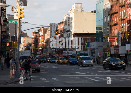 Street scene in Canal Street in Chinatown, New York Stock Photo