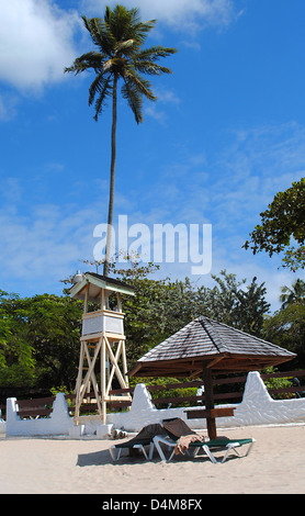 Sandals Halcyon Beach St Lucia Stock Photo - Alamy
