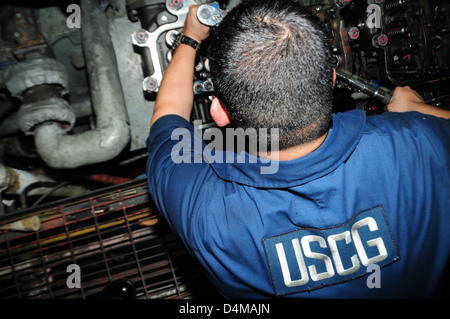 Coast Guard Cutter Decisive prepares for Mardi Gras Stock Photo