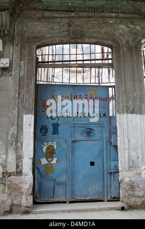 Havana, Cuba, private business for Religious articles of religion Santeria Stock Photo