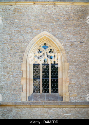 Saint Barbara's Church in Kutna Hora - Gothic window Stock Photo