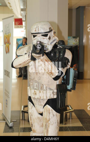 Birmingham, UK. 16th March 2013. Stormtrooper from the the film series Star Wars at Birmingham MCM Expo (Comic Con) Credit: Ryan McDowell/Alamy Live News Stock Photo