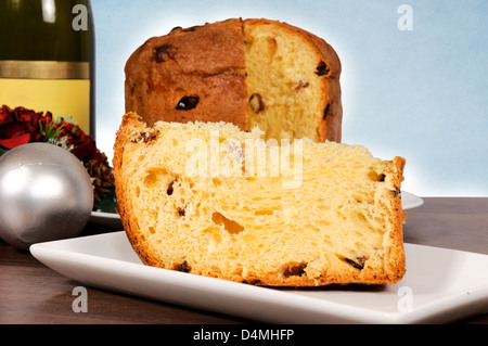 Selective focus on the front slice of cake Stock Photo