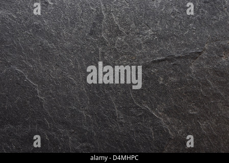 Closeup of blank black slate. Background texture. Stock Photo