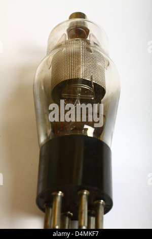 Vintage valve on white background Stock Photo