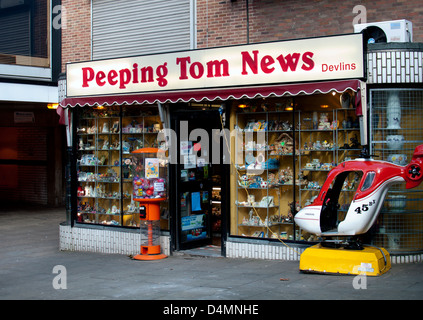Peeping Tom News, Hertford Street, Coventry, UK Stock Photo
