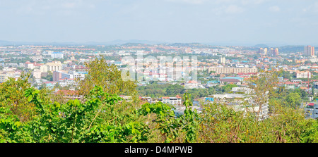 view of Pattaya, Thailand from hill Stock Photo