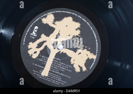 Island Record Label On A Vinyl LP Record Stock Photo