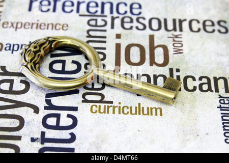 Job and resume concept Stock Photo