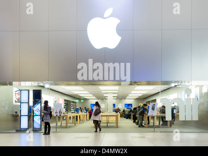 Apple's retail store in the Metrocentre, North East of England. Stock Photo