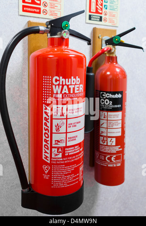 RED WATER FIRE EXTINGUISHER ON WHITE BACKGROUND Stock Photo - Alamy