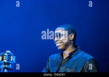 Doug E. Fresh, rapper and beatbox artist, performs during 2013 South by Southwest Music Festival in Austin, TX USA. March 14, 2013 Stock Photo