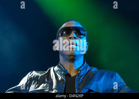 Doug E. Fresh, rapper and beatbox artist, performs during 2013 South by Southwest Music Festival in Austin, TX USA. March 14, 2013 Stock Photo