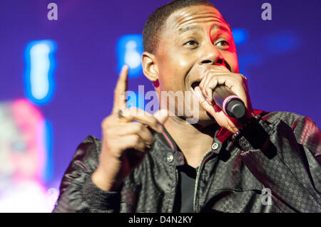 Doug E. Fresh, rapper and beatbox artist, performs during 2013 South by Southwest Music Festival in Austin, TX USA. March 14, 2013 Stock Photo