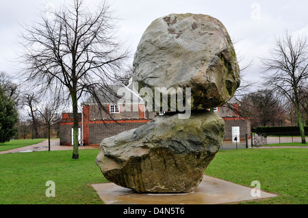 A huge sculpture in front of the Serpentine Gallery, Kensington Gardens, London. Stock Photo