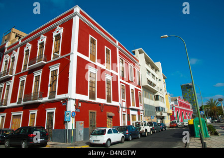 Calle Eduardo Benot street Santa Catalina district Las Palmas de Gran Canaria city Gran Canaria island the Canary Islands Spain Stock Photo