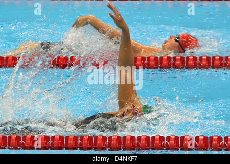 Natalie du Toit of South Africa in the Women's 200m Ind. Medley - SM9 at the aquatics centre at the London 2012 Paralympic games Stock Photo