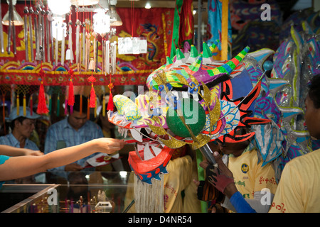 Chinese New Year celebrated in Yangon Bogyoke Market Stock Photo