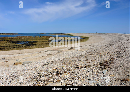 Pebble beach,Goury,Auderville,Cap de la Hague,Manche,Basse-Normandie,Cotentin,France Stock Photo