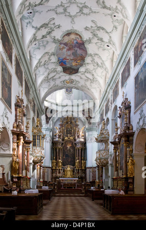 Inside St Peter's Church, Salzburg, Austria Stock Photo