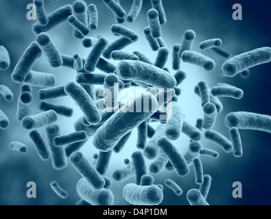 Group of bacteria cells. Large resolution image Stock Photo