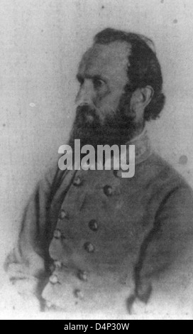 Thomas Jonathan 'Stonewall' Jackson Confederate general during the American Civil War Stock Photo