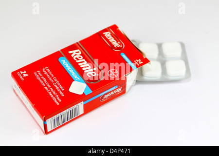 Rennie antacid indigestion tablets Stock Photo