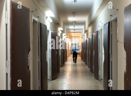 The former Soviet NKVD special camp Berlin-Hohenschoenhausen, Germany Stock Photo