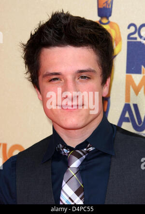 US actor Josh Hutcherson arrives for the 2009 MTV Movie Awards at Gibson Amphitheatre in Los Angeles, CA, United States, 31 May 2009. Photo: Hubert Boesl Stock Photo