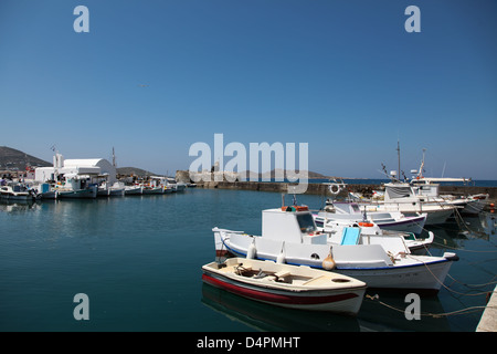 View of Paros Chora in the Cyclades (Greece) Stock Photo