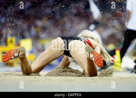 German Bianca Kappler competes in the long jump qualification at the 12th IAAF World Championships in Athletics, Berlin, Germany, 21 August 2009. Photo: Kay Nietfeld Stock Photo