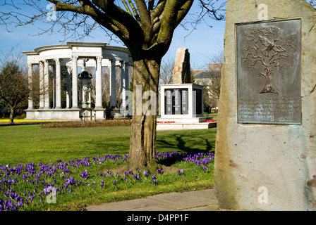 National War Memorial, Alexandra Gardens, Cathays Park, Cardiff, Wales. Stock Photo