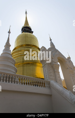 Chedi in Wat Suandok Stock Photo