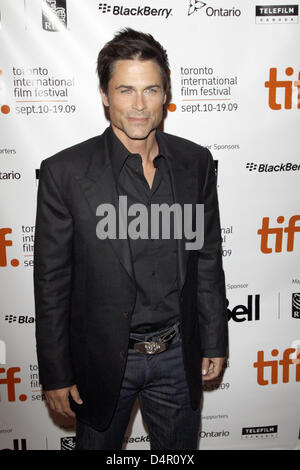 US actor Rob Lowe arrives for the premiere of the film ?Invention Of Lying? during the 34th Toronto International Film Festival in Toronto, Canada, 14 September 2009. Photo: Hubert Boesl Stock Photo