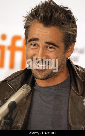 Irish actor Colin Farrell attends the press conference for the film ?Ondine? at the 34th annual Toronto International Film Festival in Toronto, Canada, 15 September 2009. Photo: Hubert Boesl Stock Photo