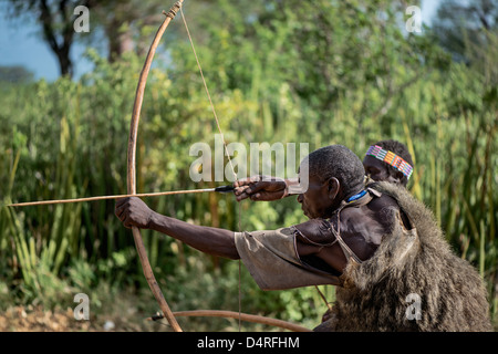 Hadzabe hunter Stock Photo