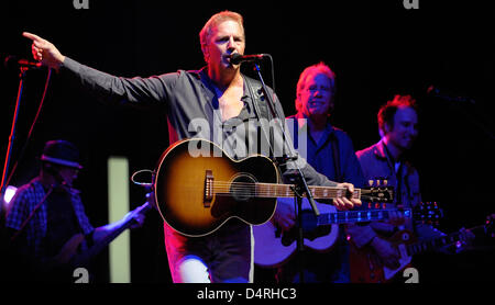 US actor Kevin Costner performs at the congress centre ?Rosengarten? in Mannheim, Germany, 22 October 2009. He presented the new album ?Untold Truths? with his band Modern West. The 54-year-old sings about American country life. Photo: Ronald Wittek Stock Photo