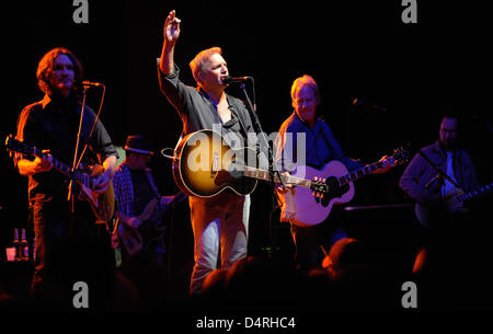 US actor Kevin Costner performs at the congress centre ?Rosengarten? in Mannheim, Germany, 22 October 2009. He presented the new album ?Untold Truths? with his band Modern West. The 54-year-old sings about American country life. Photo: Ronald Wittek Stock Photo