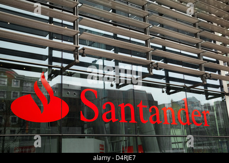 A general view of the Santander UK Head Office at Regent's Place, London. Stock Photo