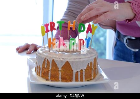 A birthday cake. Photo: Frank May Stock Photo