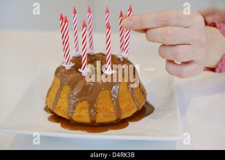 A birthday cake. Photo: Frank May Stock Photo