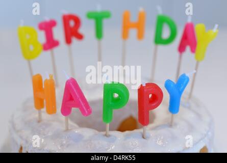 A birthday cake. Photo: Frank May Stock Photo