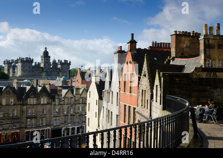 view from balcony on west bow and victoria street Stock Photo